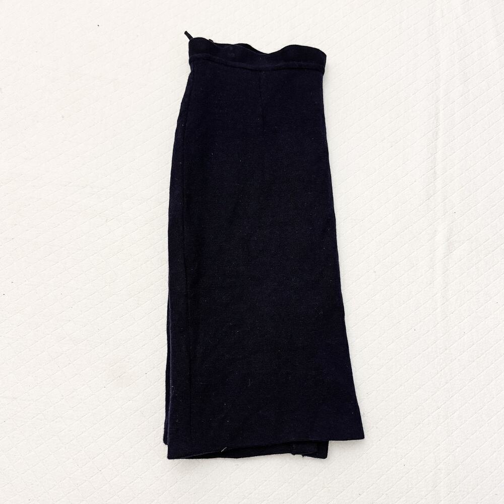 Luisa Spagnoli BLACK Straight Pencil Skirt Fully Lined Size 42